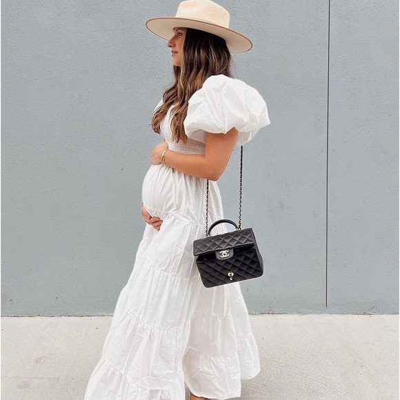 Petal & pup puff sleeve smocked tiered maxi nwot - Picture 6 of 7